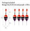 THKFISH 5pcs Fishing Float Slip Bobber