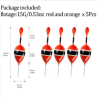 THKFISH 5pcs Fishing Float Slip Bobber