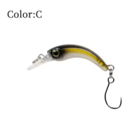 LETOYO Floating Injured Fishing Lure (Color: C, size: 1.2g 40mm)
