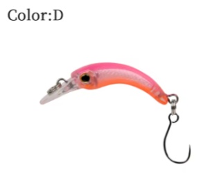 LETOYO Floating Injured Fishing Lure (Color: D, size: 1.2g 40mm)