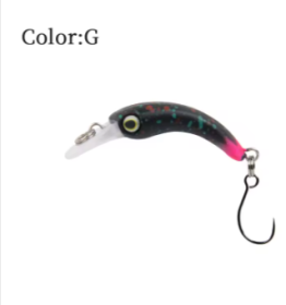 LETOYO Floating Injured Fishing Lure (Color: G, size: 1.2g 40mm)