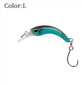 LETOYO Floating Injured Fishing Lure (Color: L, size: 1.2g 40mm)