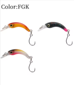 LETOYO Floating Injured Fishing Lure (Color: FGK, size: 1.2g 40mm)