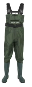 Lightweight Fishing Waders (Color: Green, size: US11)