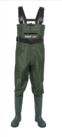 Lightweight Fishing Waders (Color: Green, size: US14)