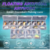 GOBASS 5pcs Mini Fish Bass Fishing Lure Set