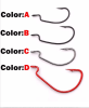 OUTKIT 10pcs mini Style Soft Worm Hooks High Carbon Steel Wide Super Lock Fishhooks Lure Softjerk Rockfishing Fishing Tackle