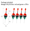 THKFISH 5pcs Fishing Float Slip Bobber