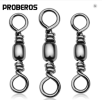 PROBEROS 50/100pcs Premium Rolling Ball Bearing Fishing Swivels