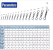 PROBEROS 50/100pcs Premium Rolling Ball Bearing Fishing Swivels