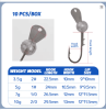 TOLU 2025 NEW Design Jig Head Hook With Metal Lip