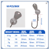 TOLU 2025 NEW Design Jig Head Hook With Metal Lip
