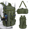 Tactical Fishing Backpack Tackle Bag with Rod Holders Fish Equipment Storage Molle Camping Hiking Outdoor Multifunctional Bag