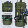 Tactical Fishing Backpack Tackle Bag with Rod Holders Fish Equipment Storage Molle Camping Hiking Outdoor Multifunctional Bag