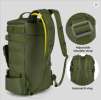 Tactical Fishing Backpack Tackle Bag with Rod Holders Fish Equipment Storage Molle Camping Hiking Outdoor Multifunctional Bag