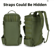 Tactical Fishing Backpack Tackle Bag with Rod Holders Fish Equipment Storage Molle Camping Hiking Outdoor Multifunctional Bag