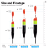 THKFISH Sea Fishing Float Slip Bobber 5g 10g 15g Floatage Freshwater Balsa Wood Slip Bobbers Buoys For Bass Fishing Tackle