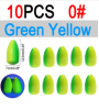 Vampfly 10pcs EVA Foam Float Bobber Buoys Bullet Oval Fishing Floats