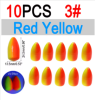 Vampfly 10pcs EVA Foam Float Bobber Buoys Bullet Oval Fishing Floats