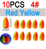 Vampfly 10pcs EVA Foam Float Bobber Buoys Bullet Oval Fishing Floats