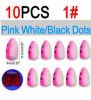 Vampfly 10pcs EVA Foam Float Bobber Buoys Bullet Oval Fishing Floats