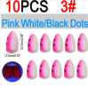 Vampfly 10pcs EVA Foam Float Bobber Buoys Bullet Oval Fishing Floats