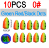 Vampfly 10pcs EVA Foam Float Bobber Buoys Bullet Oval Fishing Floats