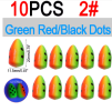 Vampfly 10pcs EVA Foam Float Bobber Buoys Bullet Oval Fishing Floats