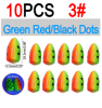 Vampfly 10pcs EVA Foam Float Bobber Buoys Bullet Oval Fishing Floats