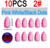 Vampfly 10pcs EVA Foam Float Bobber Buoys Bullet Oval Fishing Floats