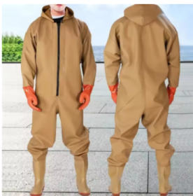 Waterproof Overalls Long Sleeve Wader (Color: A, size: 36)