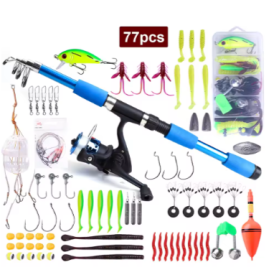NGB 1.8/2.1m Telescopic Fishing Rod Reel Combo Full Kit Carbon (Color: red-just the rod, length: 1.8m)