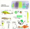 Sougayilang Spinning Fishing Pole Set 1.8M Portable Telescopic Rod with 5.2:1 3BB Fishing Reel Max Drag 5kg Full Fishing Kit