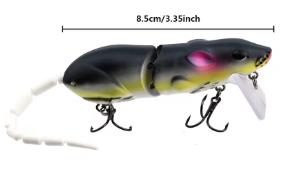 TREHOOK 6cm 10g Black Minnow Trout Fishing Baits (Color: Color C, size: 60mm 10g)