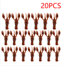 20pcs Crawfish Artificial Bait Shrimp Lobster Claw (size: C4)