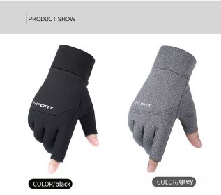 Winter Fishing Gloves Women Men Universal (Color: 2 Pairs, size: XL)
