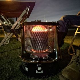 Portable Kerosene Heaters for Indoor & Outdoor Use, Small Kerosene Heater with Portable Handle, (Color: black)