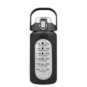 Glass Water Bottle/ Sports Water Bottle (Capacity: 32OZ, Color: black)