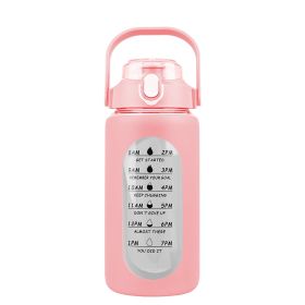 Glass Water Bottle/ Sports Water Bottle (Capacity: 32OZ, Color: Pink)