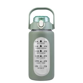Glass Water Bottle/ Sports Water Bottle (Capacity: 64Oz, Color: Green)