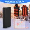 20000mAh 5V 2A Power Bank for Heated Jackets Vests Pants Gloves Scarves DC 7.4V 2A Heated Clothing Replacement Battery Pack for Men Women Vest Not Inc