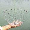 1pc Steel Wire Fishing Net Fishing Trap Fishing Cage For Crab; Automatic Crab Trap For Freshwater Saltwater