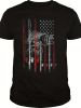 Retro Style Fishing Rod And Innovative American Flag Pattern Round Neck And Short Sleeved T-shirt, Fashionable And Chic Men's Outdoor Clothing Summer