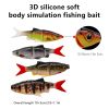 Paddle Tail Swimbait with jig Hook,Fishing Lures for Bass Trout Swimbaits,Soft Fishing Lures jig Heads,Slow Sinking Bait for Freshwater Saltwater