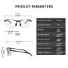 1pc Polarized Chameleon Sunglasses With Glasses Case For Outdoor Fishing; Travel Hiking Driving