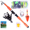 NGB 1.8/2.1m Telescopic Fishing Rod Reel Combo Full Kit Carbon