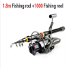1.8-3.6m Carbon Fiber Fishing Rod And Reel Combo
