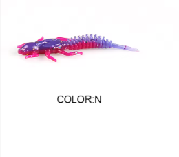 2019New Reach Soft Lures Soft Plastic Lures Larva (Option: N, size: 50mm 15pcs 0.8g)