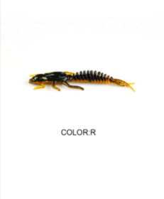 2019New Reach Soft Lures Soft Plastic Lures Larva (Option: R, size: 50mm 15pcs 0.8g)