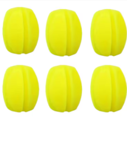 6pcs Fishing Rod Holder Straps (Color: 6pcs yellow)
